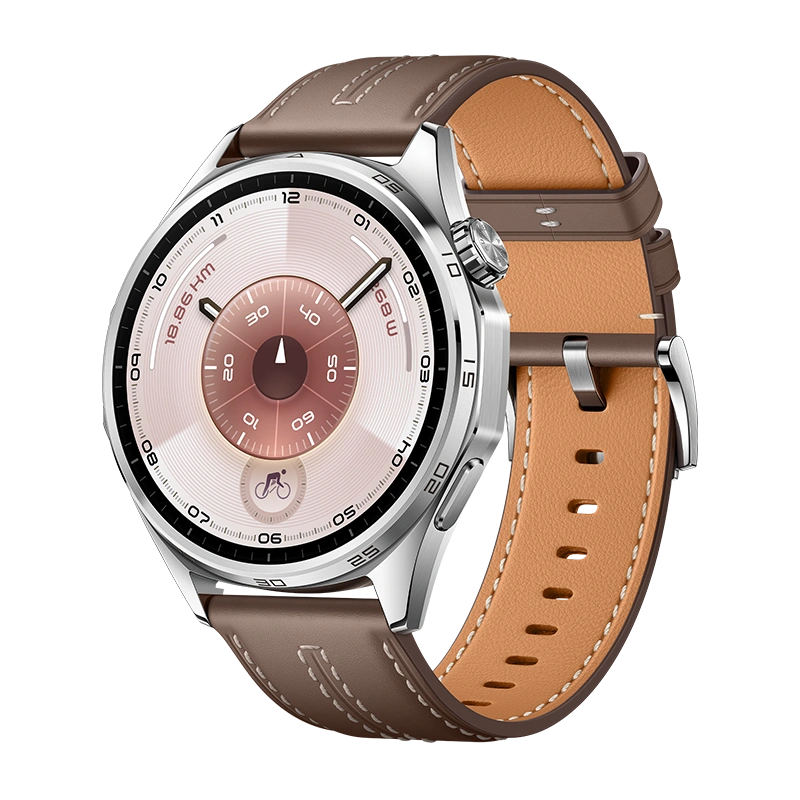 Умные часы Huawei Watch GT 6 46мм, Серый, Ремешок серый из композитной кожи (ATM-B19). Фото 1