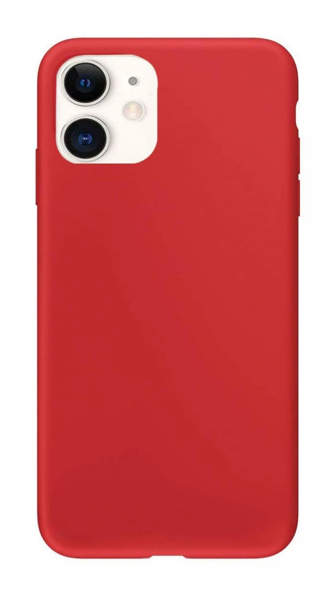 Накладка Silicone Case для iPhone 11, Красная. Фото 1