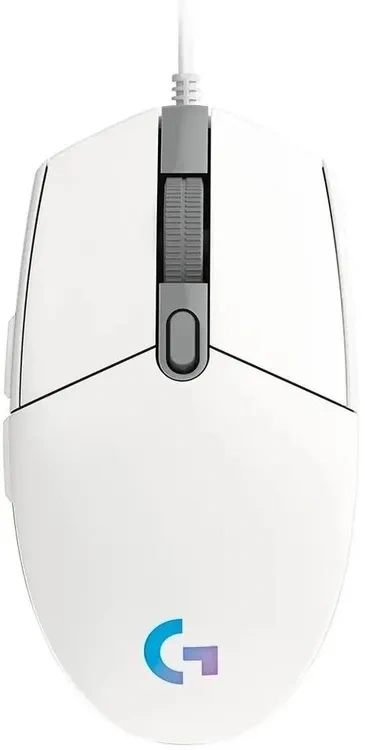 Мышь проводная Logitech G102 LightSync, Белый (910-005809). Фото 1