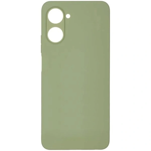 Накладка Silicone Case Logo для Realme 10, Оливковая. Фото 1