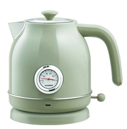 Электрический чайник с датчиком температуры QCOOKER Electric Kettle, зелёный. Фото 1