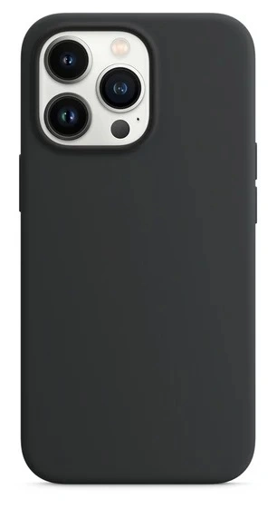 Накладка Silicone Case для iPhone 13 Pro, Чёрная. Фото 1