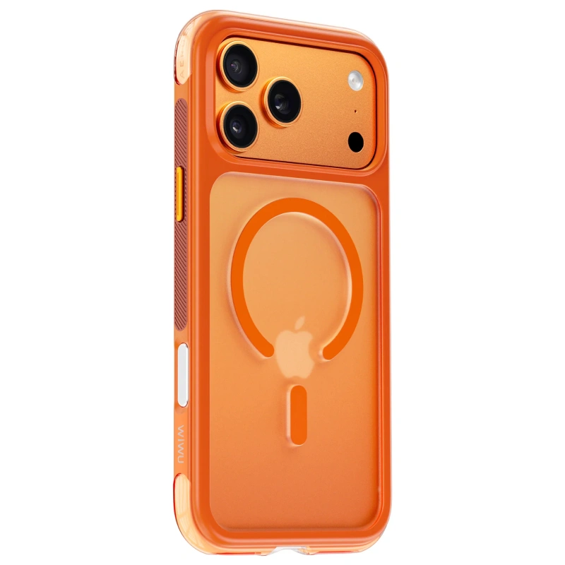 Накладка Wiwu для iPhone 17 Pro AeroShield Pro (MagSafe), Оранжевый (AS-202). Фото 2