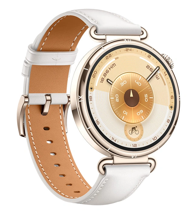 Смарт-часы Huawei Watch GT 6 41мм, Белый, Ремешок белый из композитной кожи (KSU-B19). Фото 3