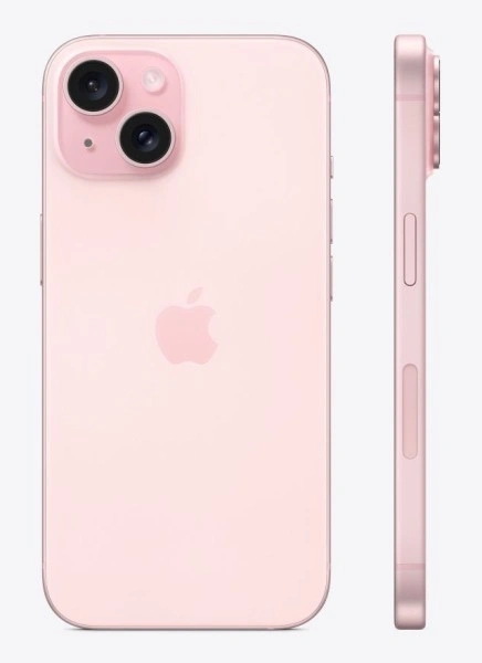 Смартфон Apple iPhone 15 128Гб Розовый (eSIM+SIM) (Без RuStore). Фото 2