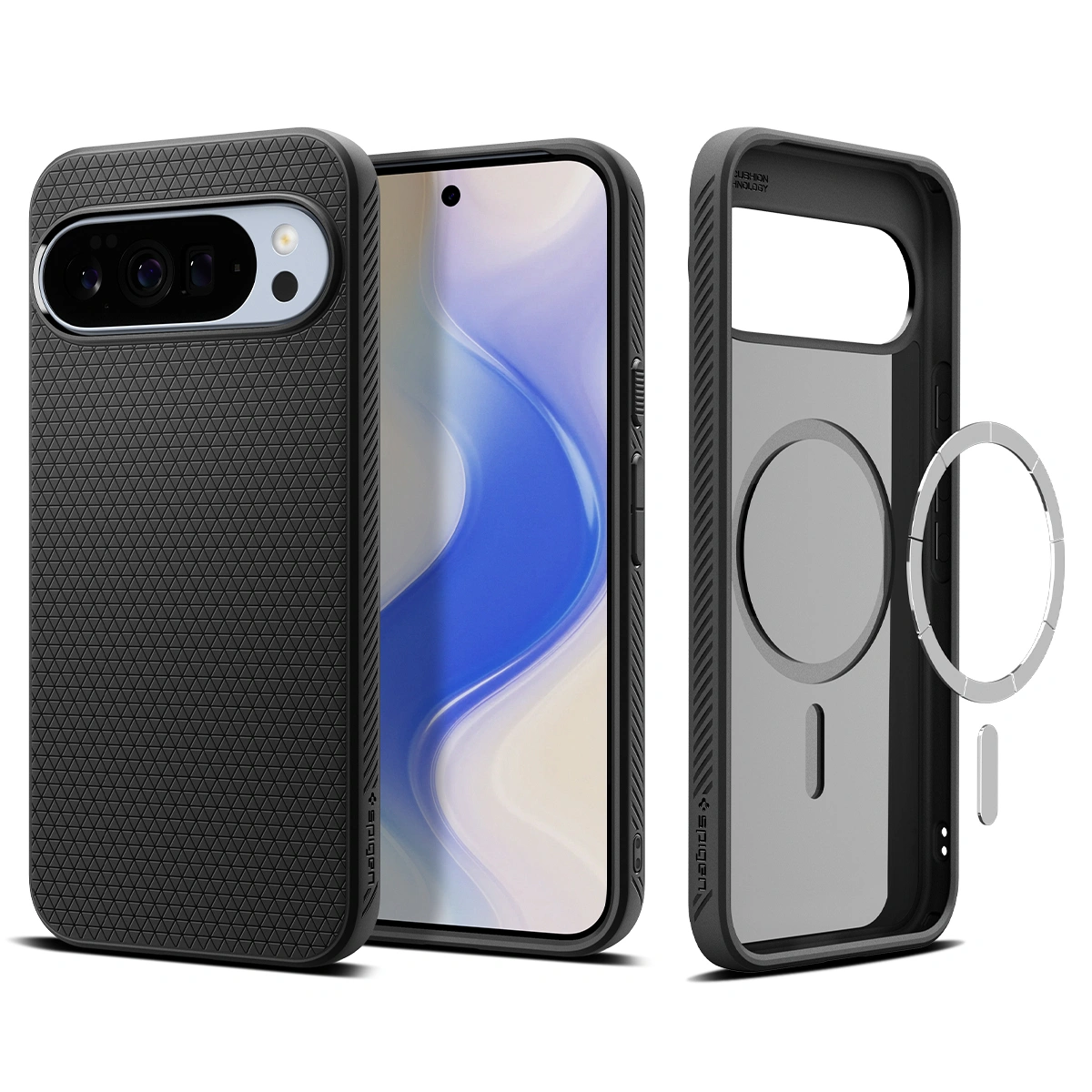 Накладка Spigen для Google Pixel 10 Pro XL Liquid Air (MagSafe), Black (ACS09718). Фото 1