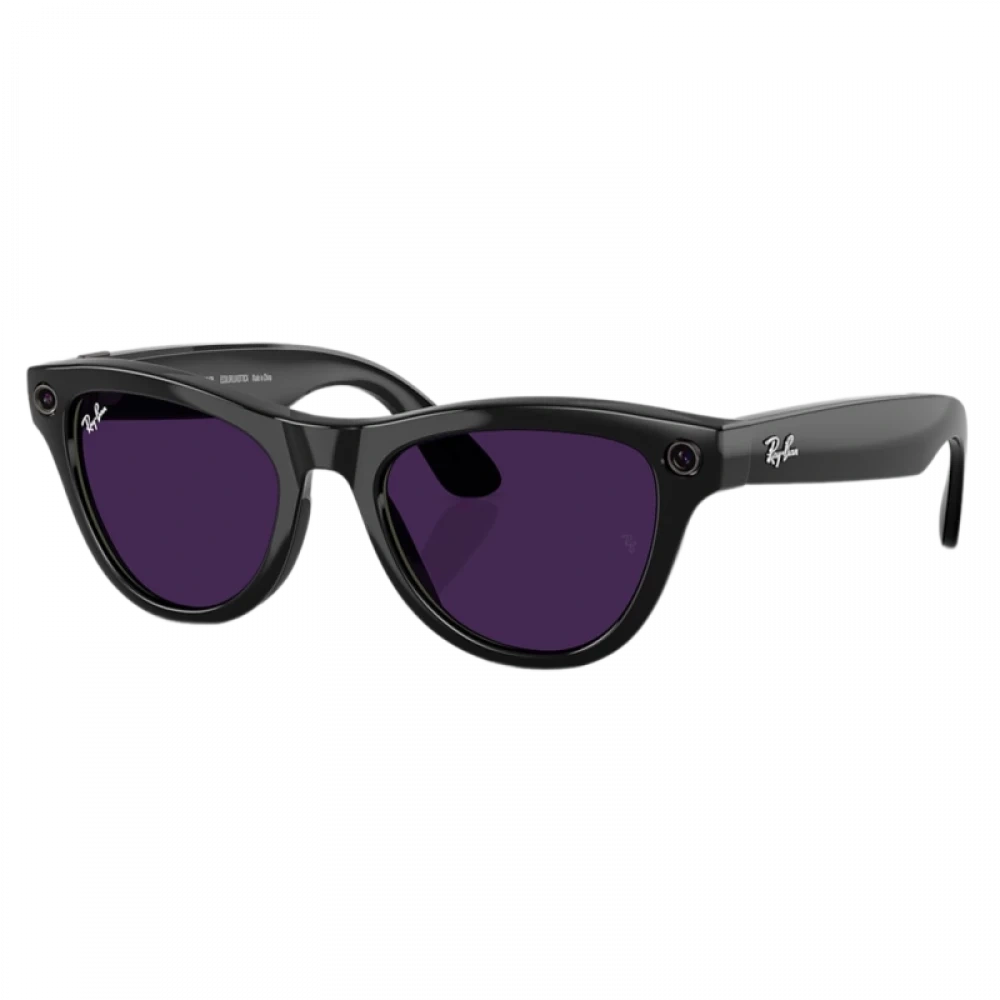 Умные очки Ray Ban Skyler (Gen 1) RW4010 Чёрный глянцевый/Аметистовый фотохром M 150-52mm (601/CH52). Фото 2