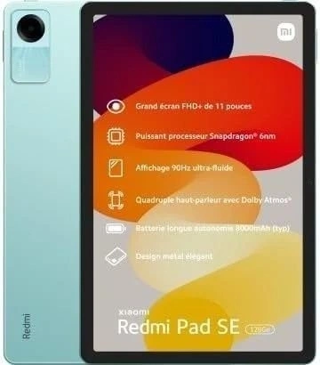 Планшет Redmi Pad SE 4/128Гб Wi-Fi, Мятно-зелёный. Фото 1
