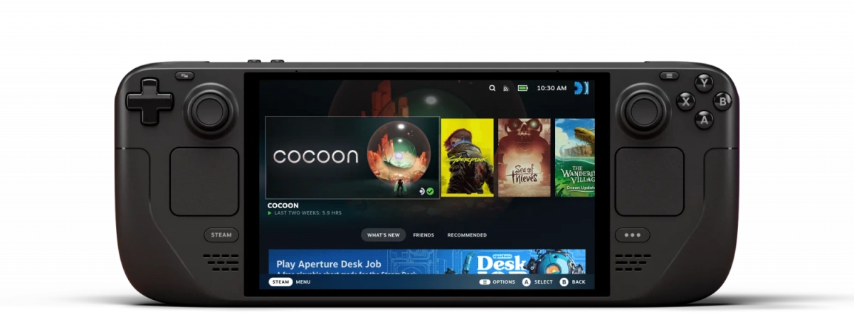 Портативная игровая консоль Valve Steam Deck OLED 512Gb Black. Фото 1
