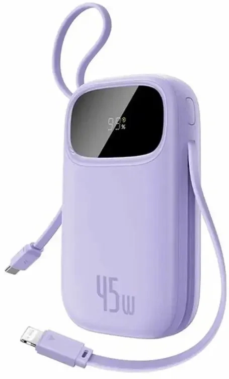 Внешний аккумулятор Baseus EnerFill FC31 10000mAh Qpow 3 45W, Фиолетовый (E0028C02). Фото 1