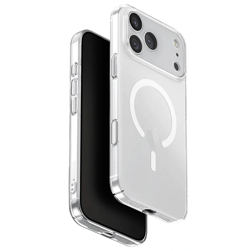 Накладка Uniq AirSuit MagSafe для iPhone 17 Pro, Прозрачно-белая (IP6.3P(2025)-ASMGCLRW). Фото 1