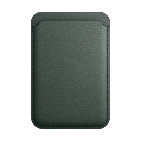 Магнитный бумажник Fine Woven Wallet MagSafe для iPhone, Evergreen. Фото 1