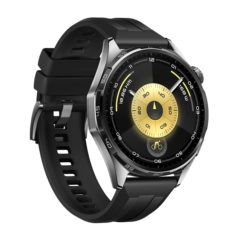 Умные часы Huawei Watch GT 6 46мм, Чёрный, Ремешок чёрный ремешок из фторэластомера из фторэластомера (ATM-B19). Фото 3