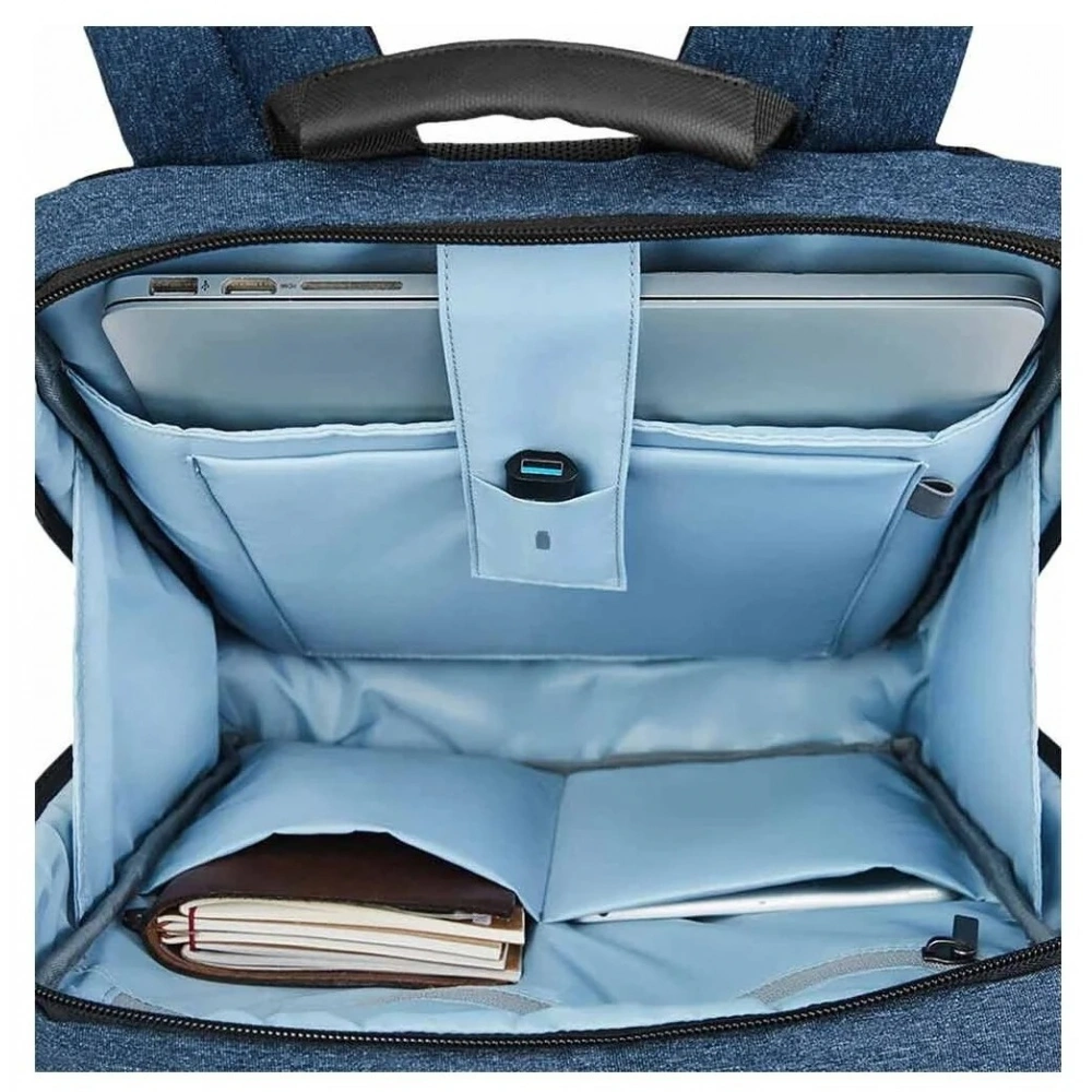 Рюкзак XiaoMi 90 Points Classic Business BackPack JDSW01RM/90171BGBKUNLG05, Синий. Фото 5