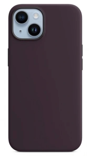 Накладка Silicone Case для iPhone 14, Бузинный. Фото 1