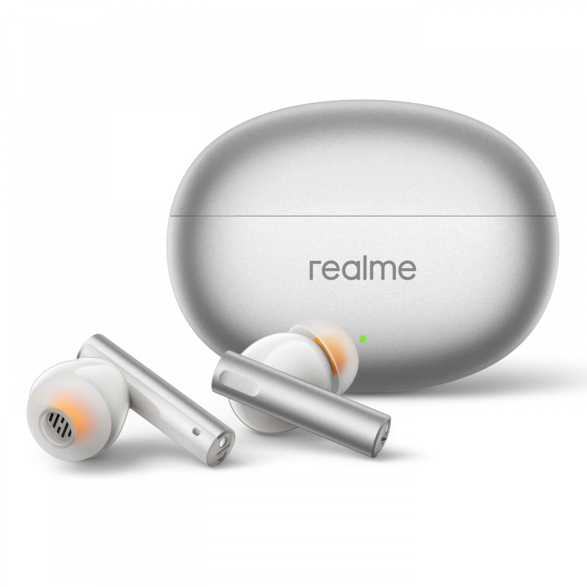 Беспроводные наушники Realme Buds Air 6, Титановый-оранжевый (RMA2402). Фото 5