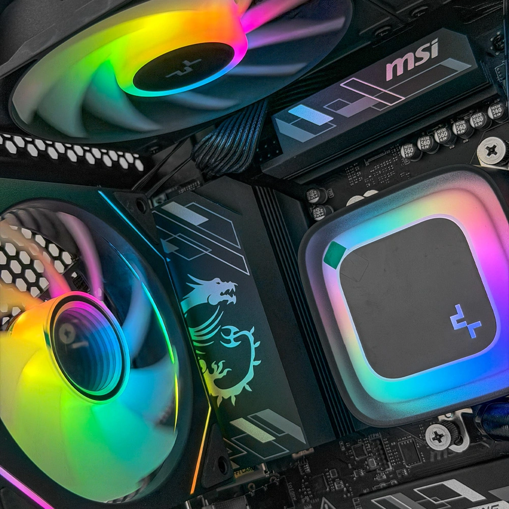 Системный блок CORE X (QW500 Ryzen 5 7500F, 32Gb DDR5, RTX5060 Ti, SSD 1Tb M.2, MSI B850M, 750Вт). Фото 4