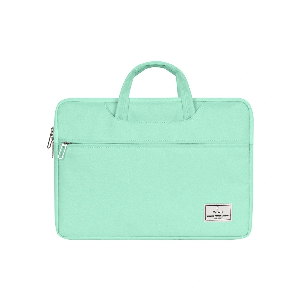 Сумка для ноутбука Wiwu ViVi Handbag Laptop 15.6, Зелёная. Фото 1