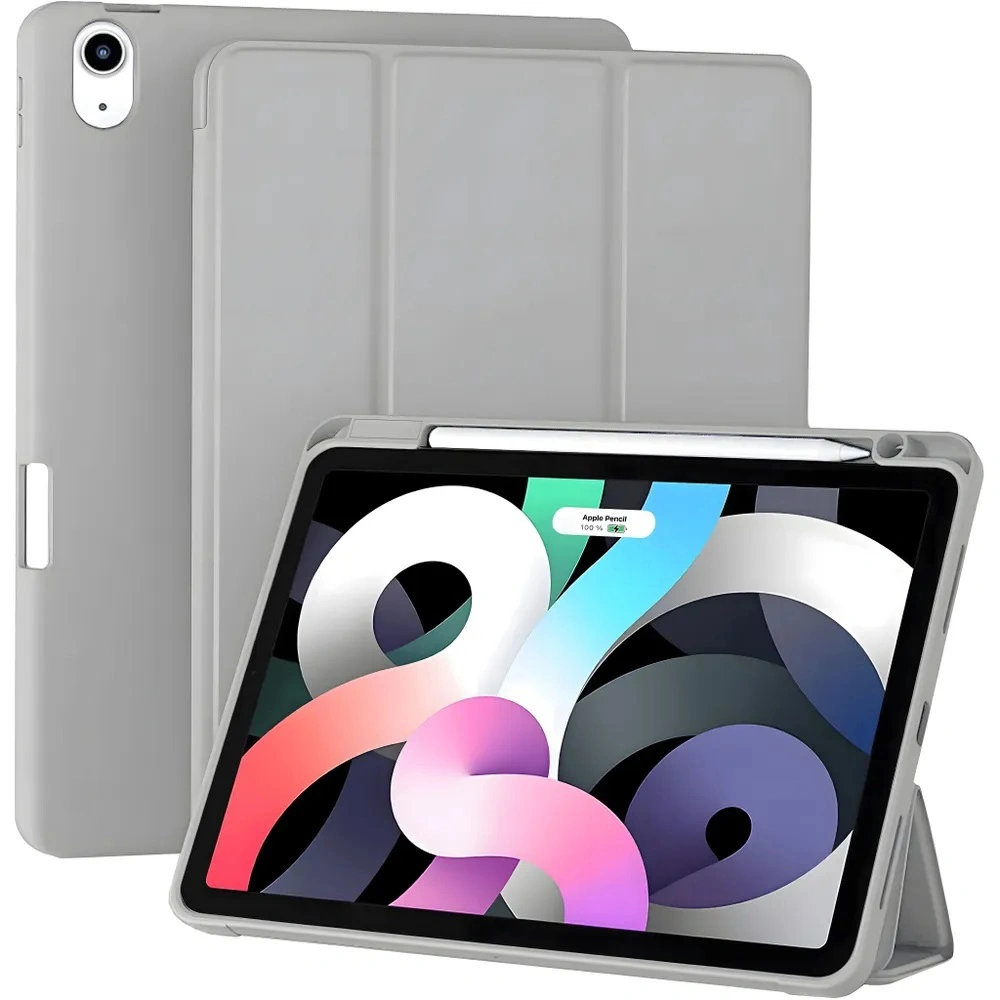 Чехол Smart Case With Pencil Holder для iPad Pro 12.9" 2020/2021/2022, Серый. Фото 1