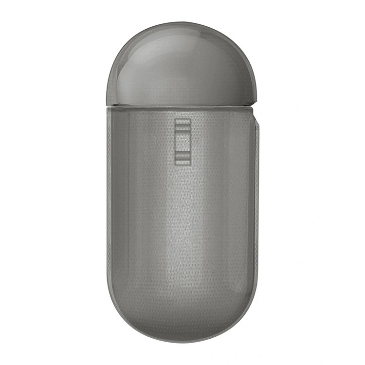 Чехол Uniq для наушников AirPods 3 Glase TPU case with carabin, Smoke Grey (AIRPODS(2021)-GLSSMK). Фото 2
