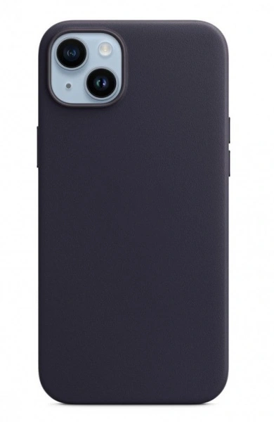 Накладка Silicone Case With MagSafe для iPhone 15 Plus, Чёрная. Фото 1