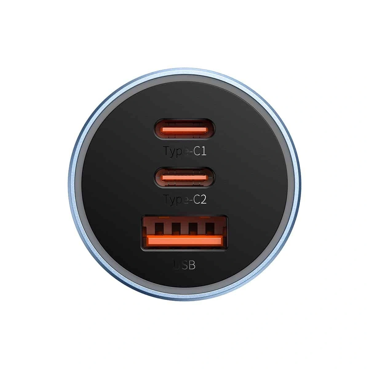 Автомобильное зарядное устройство Baseus Car Charger U+C+C QC3.0, 65W, Серый (CGJP010013). Фото 2
