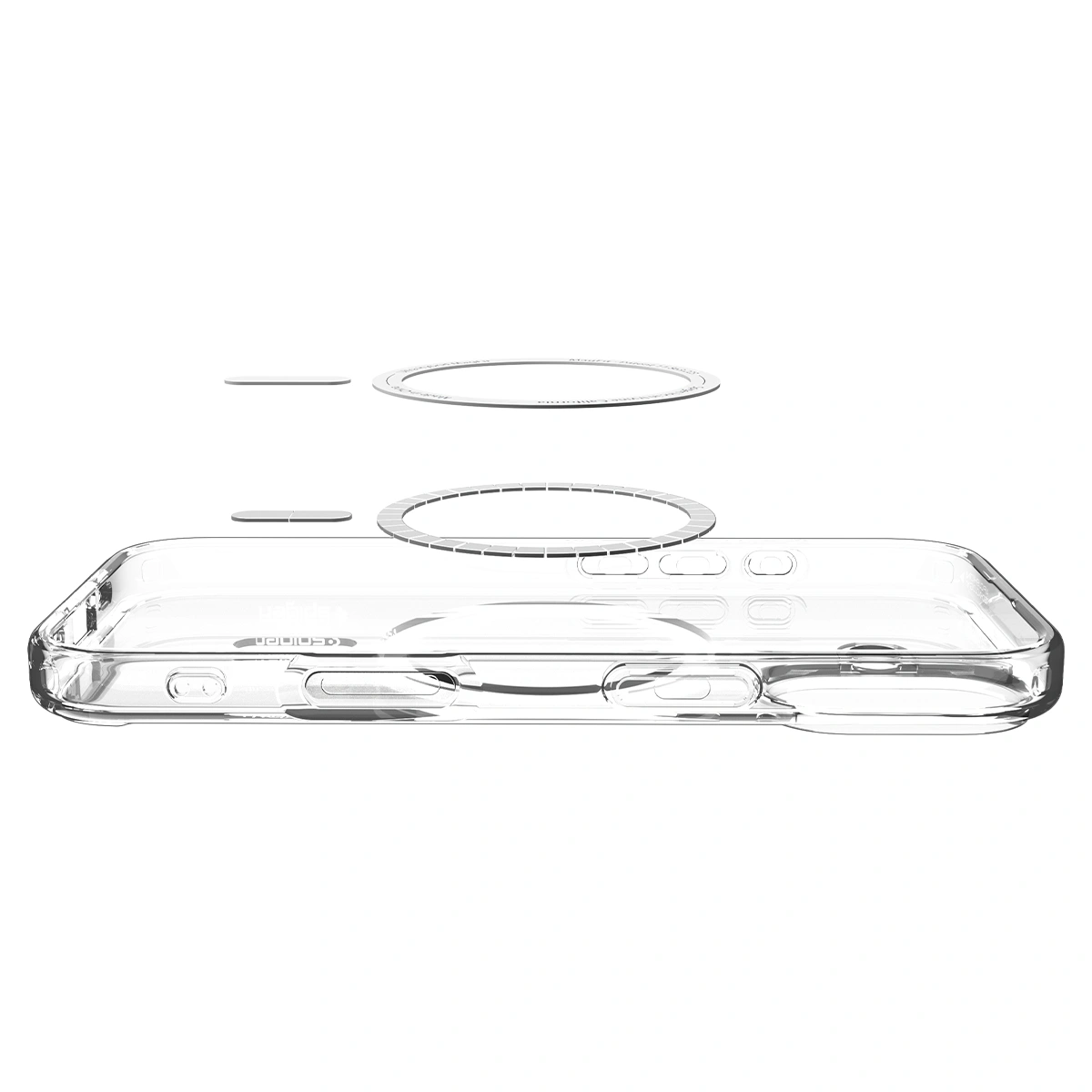 Накладка Spigen Ultra Hybrid MagSafe для iPhone 17, Clear White (ACS10380). Фото 7