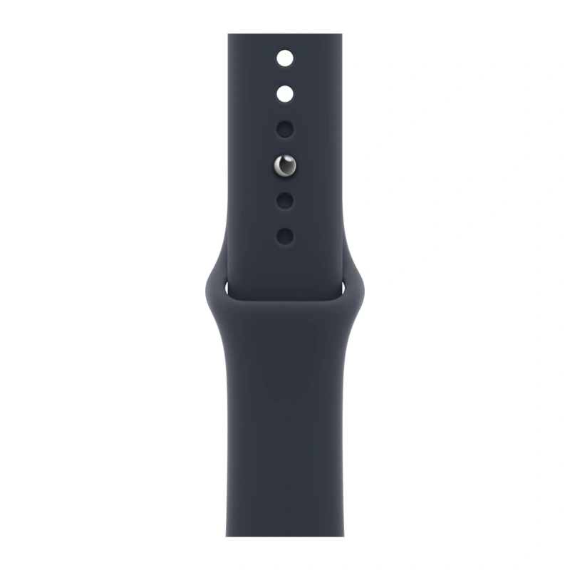 Умные часы Apple Watch Series 12 GPS, 42мм, Серый космический алюминиевый корпус, спортивный ремешок тёмно-синего цвета, размер M/L 150-200 мм (MJE94). Фото 3