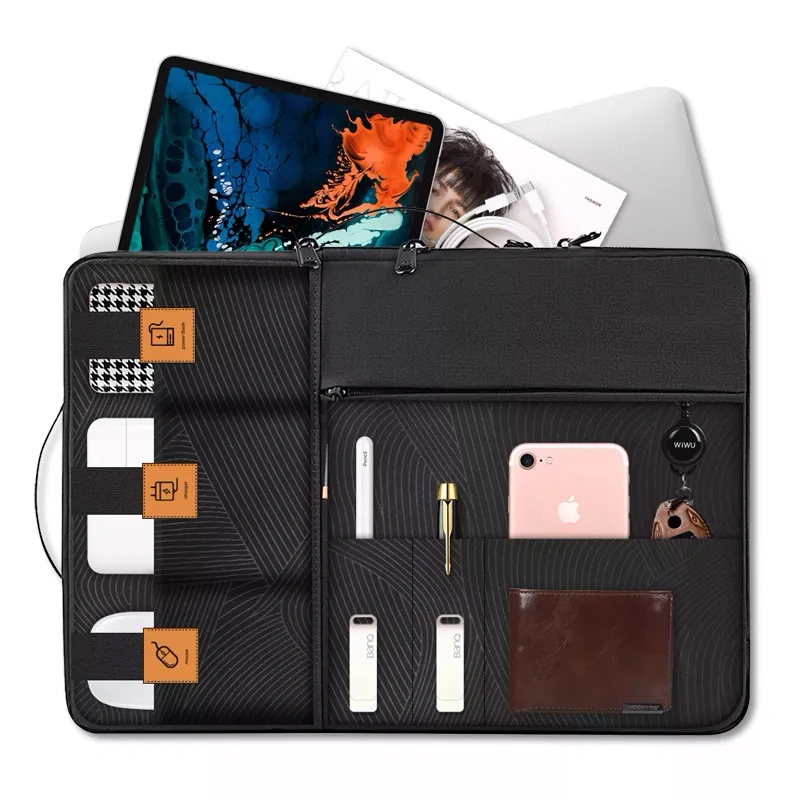 Сумка для ноутбука Wiwu Alpha Double Layer Sleeve Laptop 13,3, Black. Фото 4