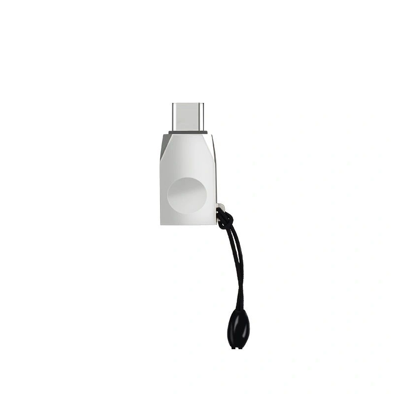 Переходник Hoco UA9 Type-C - Usb, Серебристый. Фото 3