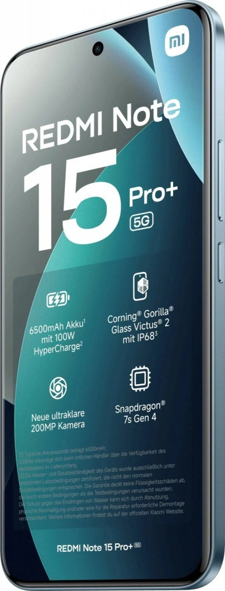 Смартфон Redmi Note 15 Pro Plus 5G 12/512Гб Ледниково голубой. Фото 3