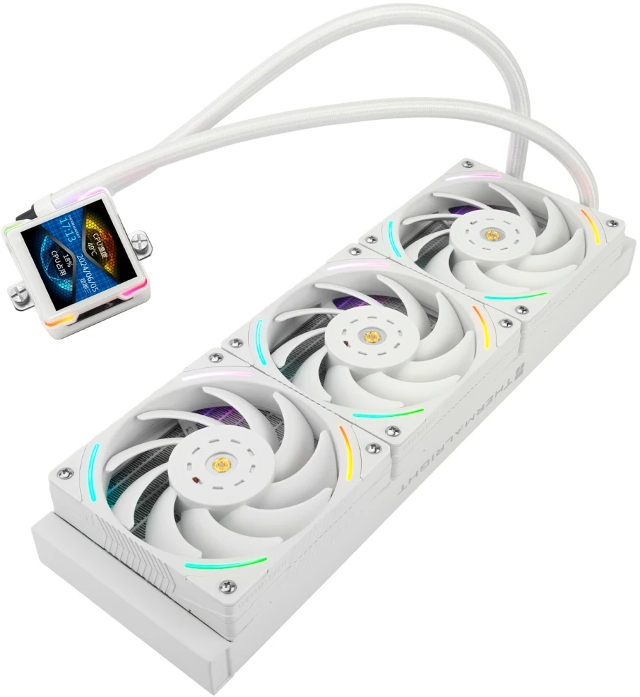 Система охлаждения Thermalright Elite Vision 360 ARGB, Белый (E-VISION-360-WH-ARGB). Фото 4