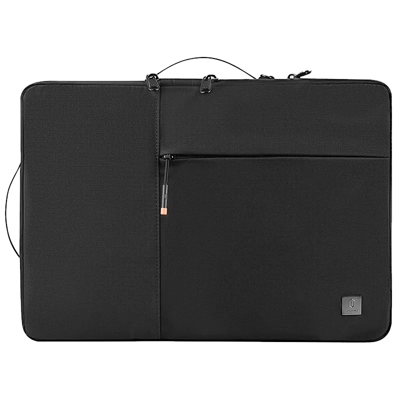 Сумка для ноутбука Wiwu Alpha Double Layer Sleeve Laptop 14, Чёрный. Фото 1