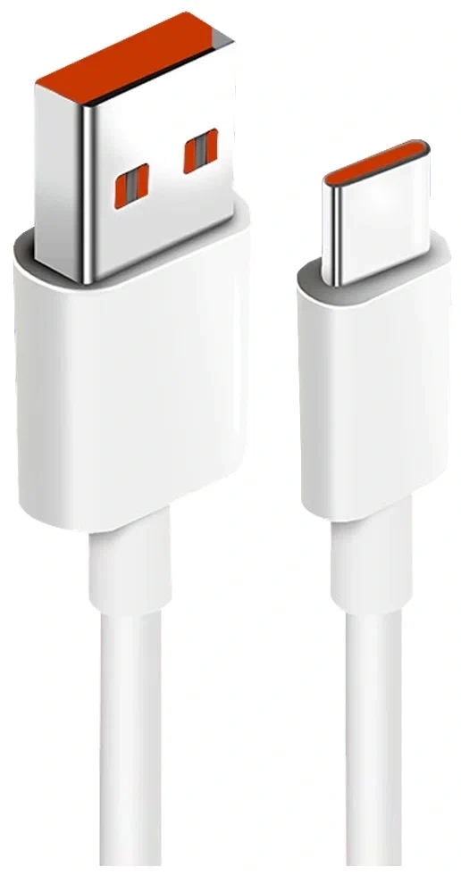 Кабель XiaoMi 6A USB to Type-C Fast Charging 2м, Белый (BHR9161CN). Фото 1