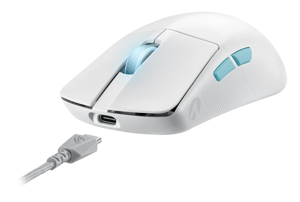 Мышь беспроводная ASUS ROG Harpe Ace Aim Lab Edition, Белый (90MP02W0-BMUA10). Фото 7