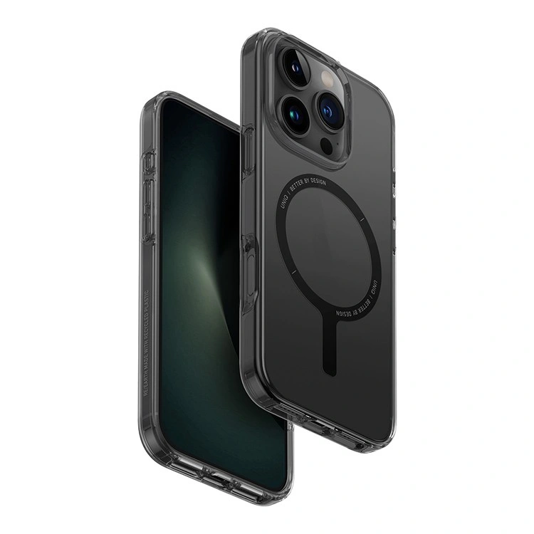 Накладка Uniq для iPhone 16 Pro Max Clario (MagSafe), Smoke (IP6.9P(2024)-CLARMSMK). Фото 3
