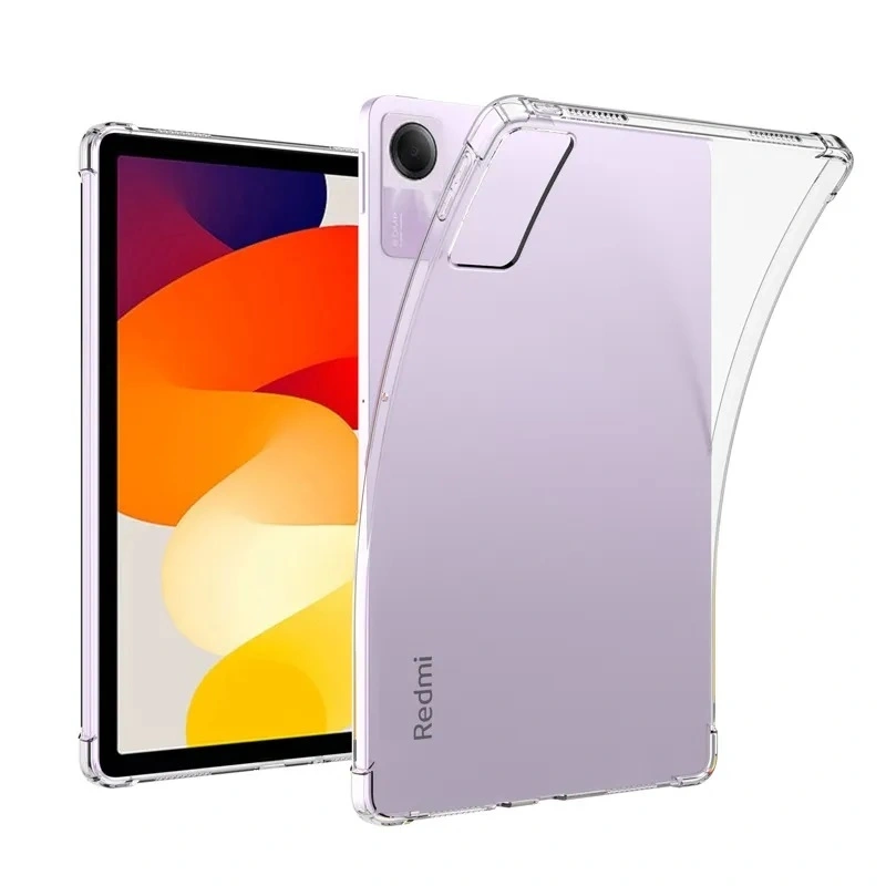 Накладка силиконовая для Redmi Pad SE, Прозрачная. Фото 1