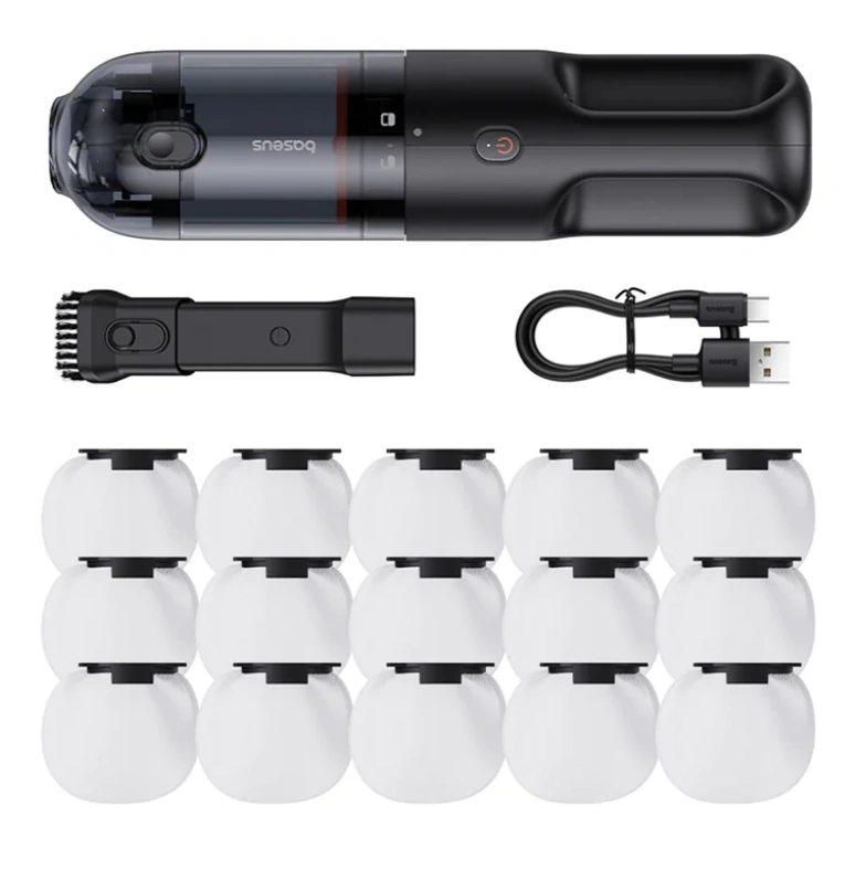 Автомобильный пылесос Baseus AP01 Handy Vacuum Cleaner (5000pa), Чёрный (C30450100111-00). Фото 5