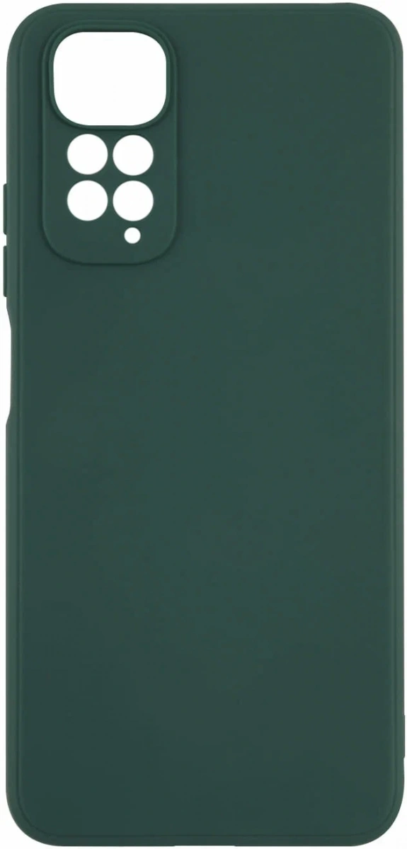 Накладка Silicone Case Logo для Redmi Note 12 Pro 4G, Тёмно-зелёная. Фото 1