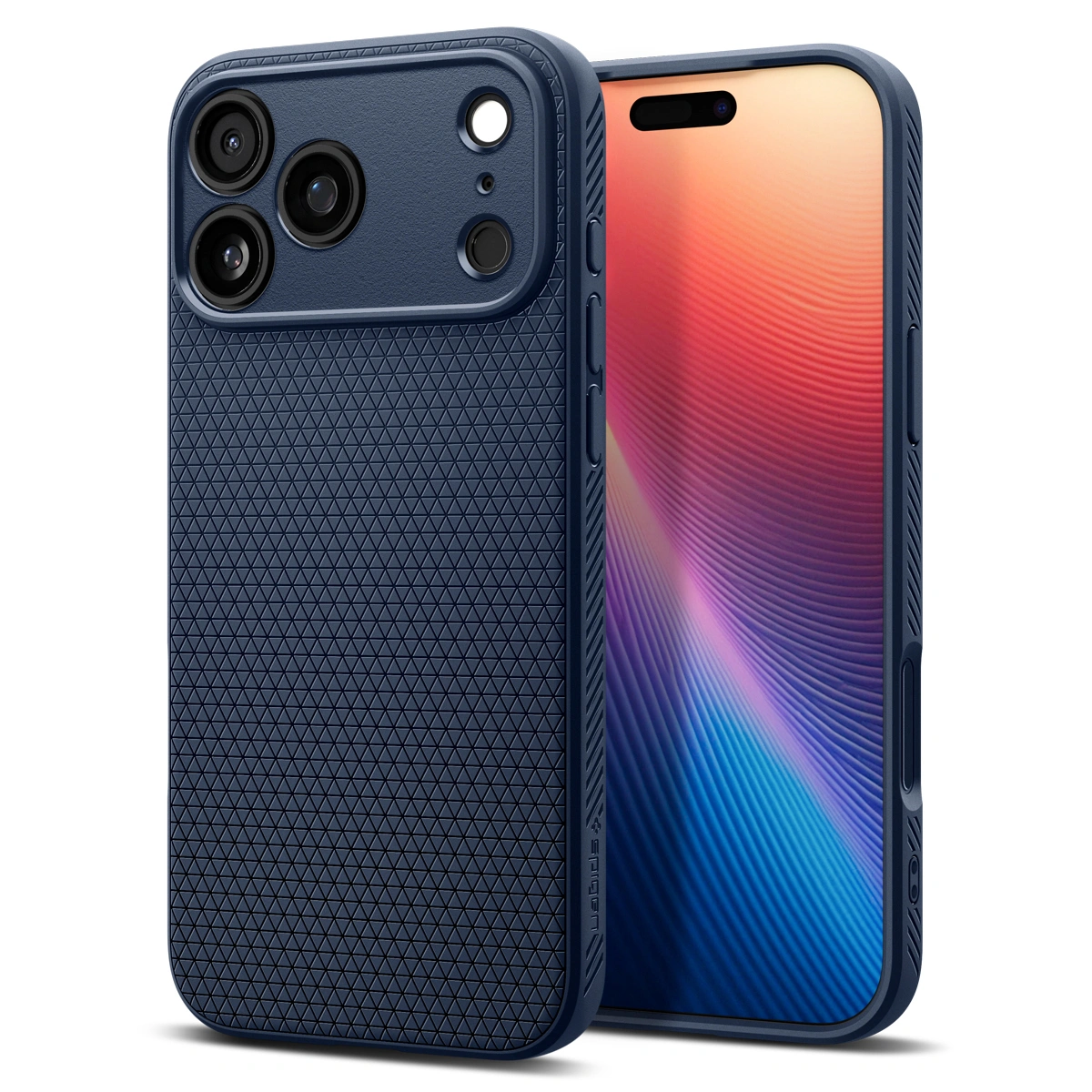Накладка Spigen Liquid Air для iPhone 17 Pro Max, Тёмно-синяя (ACS10266). Фото 1