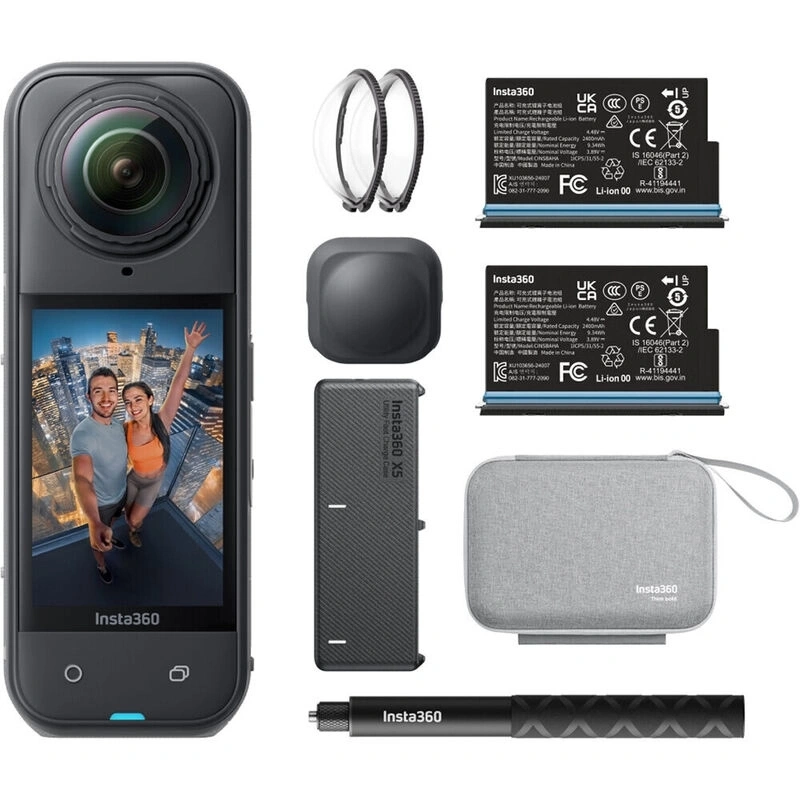Экшн-камера Insta360 X5 Essentials Bundle, Black. Фото 1