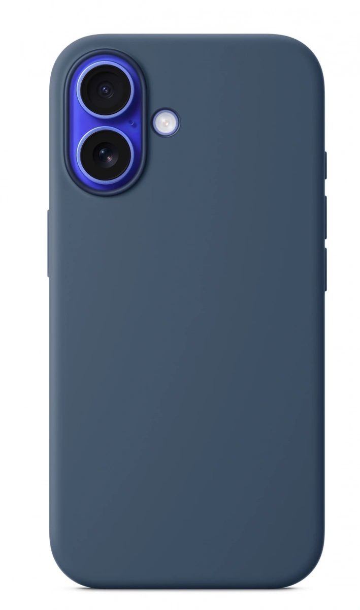 Накладка Silicone Case With MagSafe для iPhone 16, Denim. Фото 1