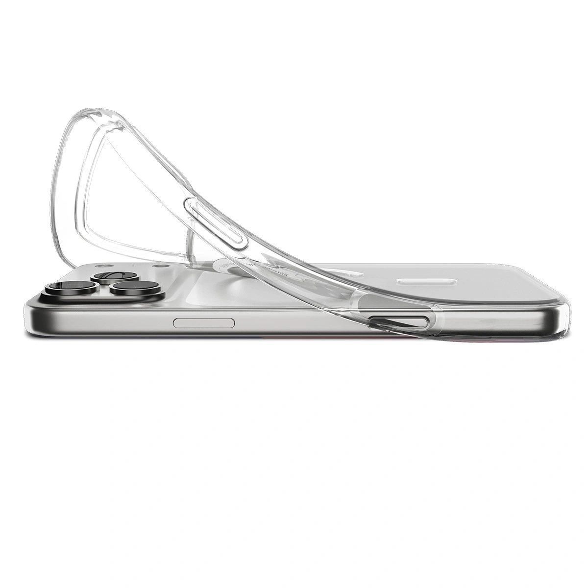 Накладка Spigen Liquid Crystal (MagSafe) для iPhone 17 Pro, Прозрачно-белая (ACS10396). Фото 6