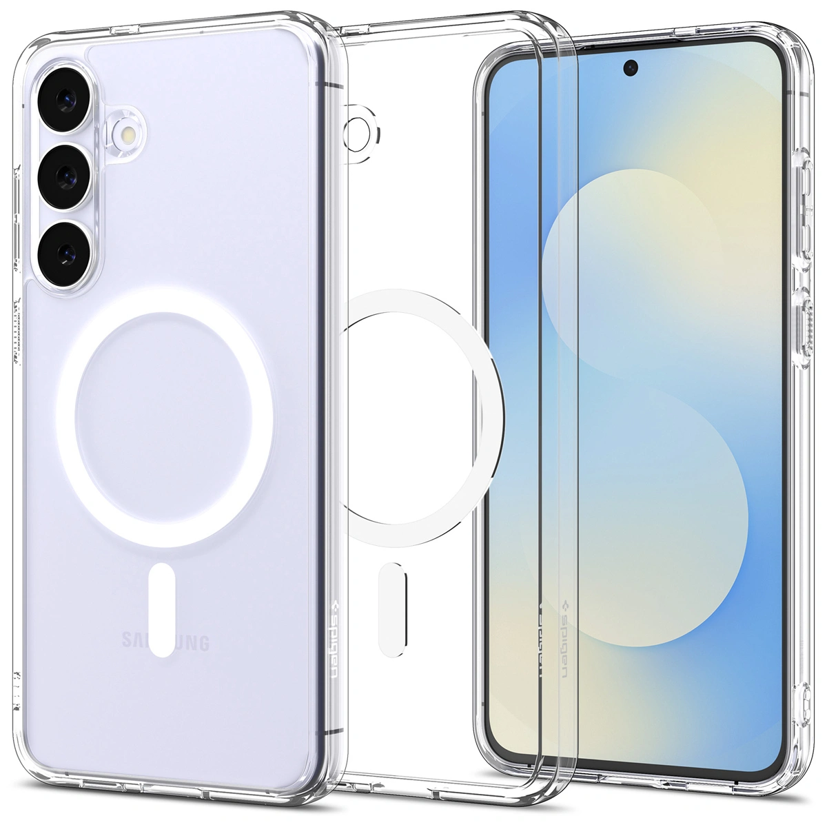 Накладка Spigen Ultra Hybrid для Samsung Galaxy S25 FE MagSafe, Прозрачный (ACS10027). Фото 1