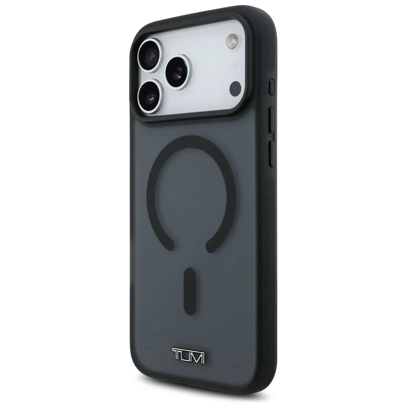 Накладка Tumi для iPhone 17 Pro Max ShockProof Froste (MagSafe), Чёрный (TUHMP17XHMP1TK). Фото 2