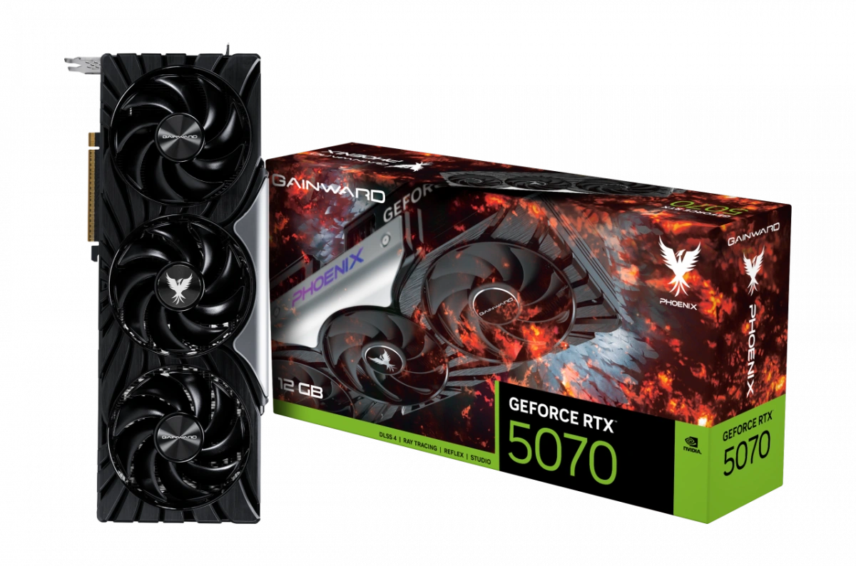 Видеокарта Gainward GeForce RTX 5070 Phoenix 12Гб  GDDR7 192 bit PCIe 5.0. Фото 7