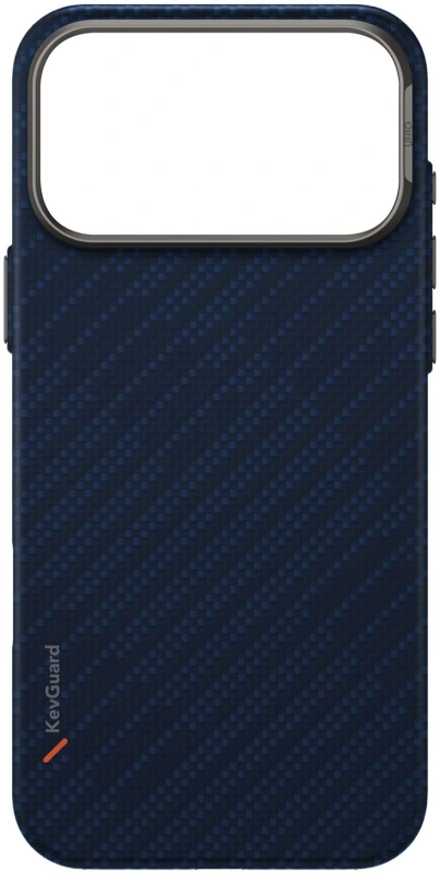 Накладка Uniq Keva Edge Aramid Case MagSafe для iPhone 17 Pro Max, Синяя (IP6.9P(2025)-KEVAEDMTBLU). Фото 2