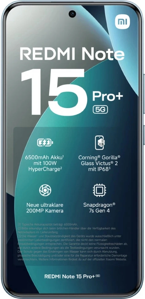 Смартфон Redmi Note 15 Pro Plus 5G 12/512Гб Ледниково голубой. Фото 2
