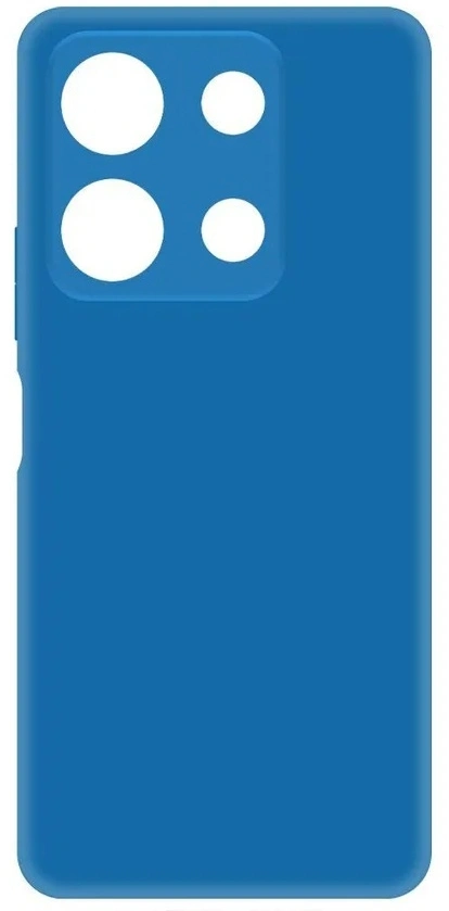 Накладка Silicone Case Logo для Infinix Note 30 Pro, Синяя. Фото 1