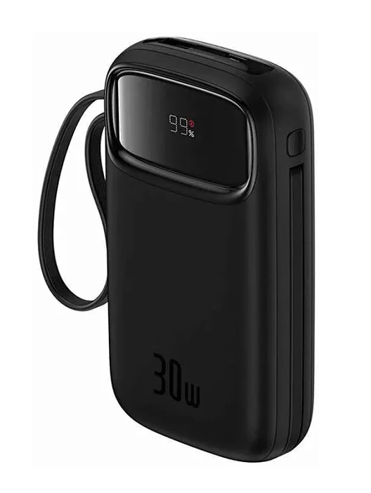 Внешний аккумулятор Baseus 30W 10000mAh QPow2, Чёрный (P10055008113-00). Фото 3